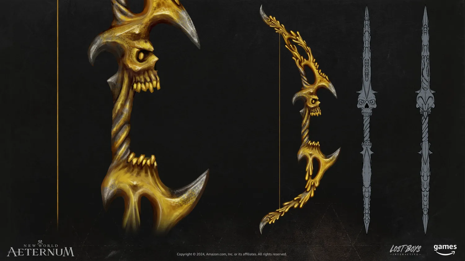 Gold Cursed bow concept