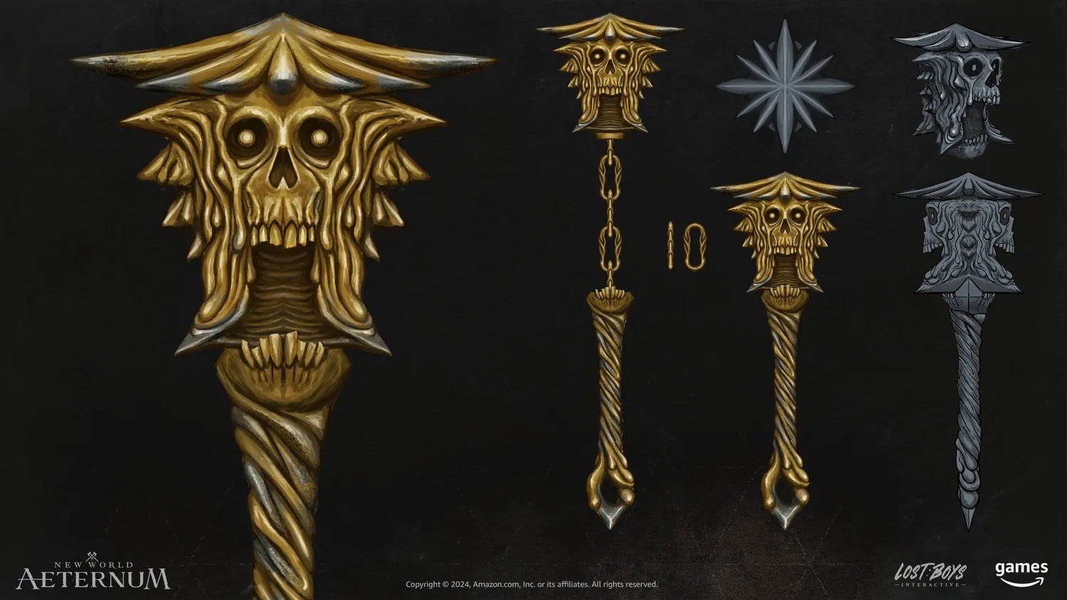 Gold Cursed flail concept