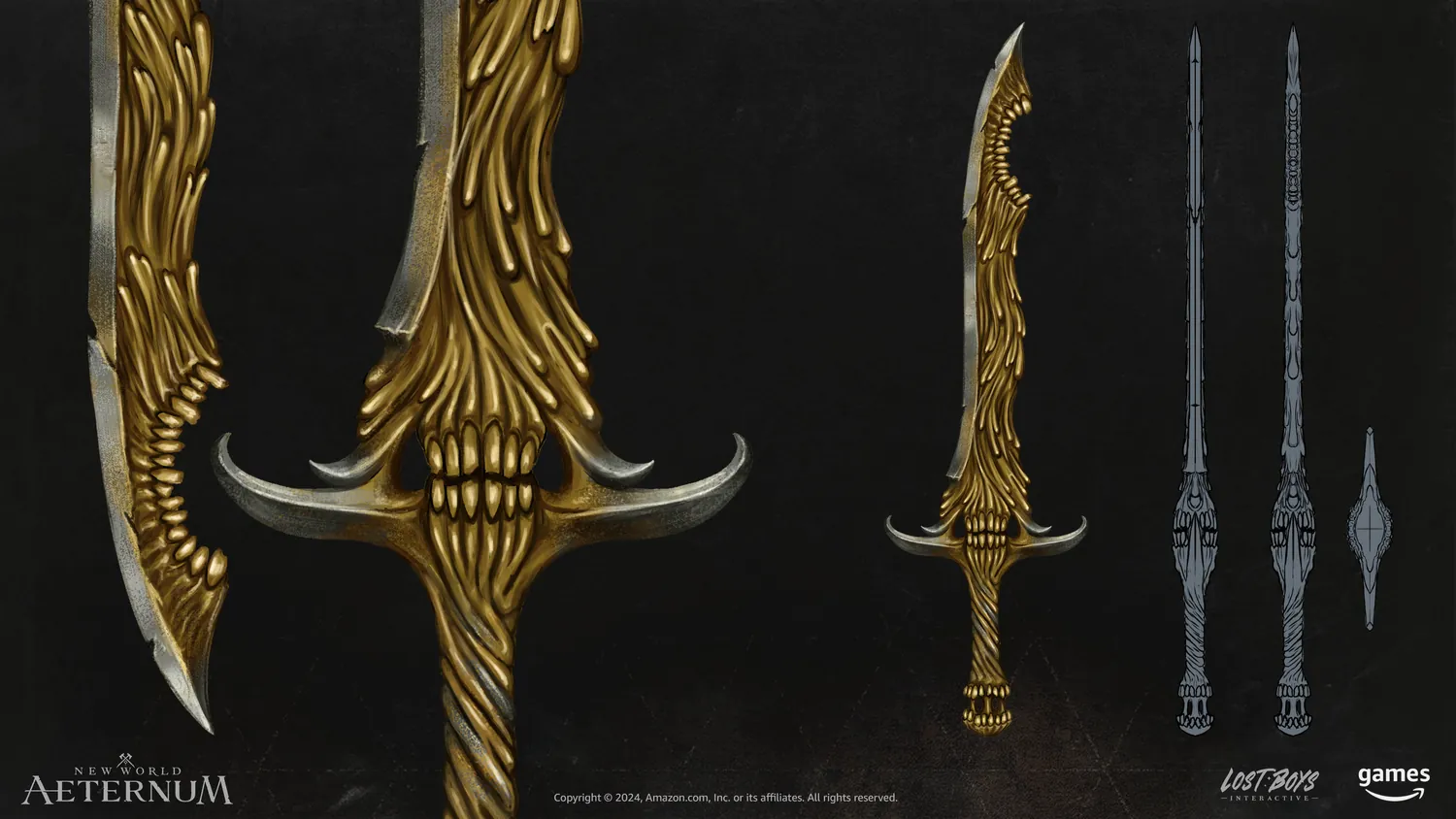 Gold Cursed great sword concept