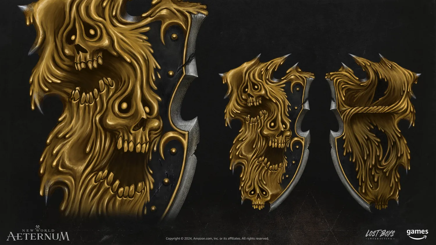 Gold Cursed kite shield concept