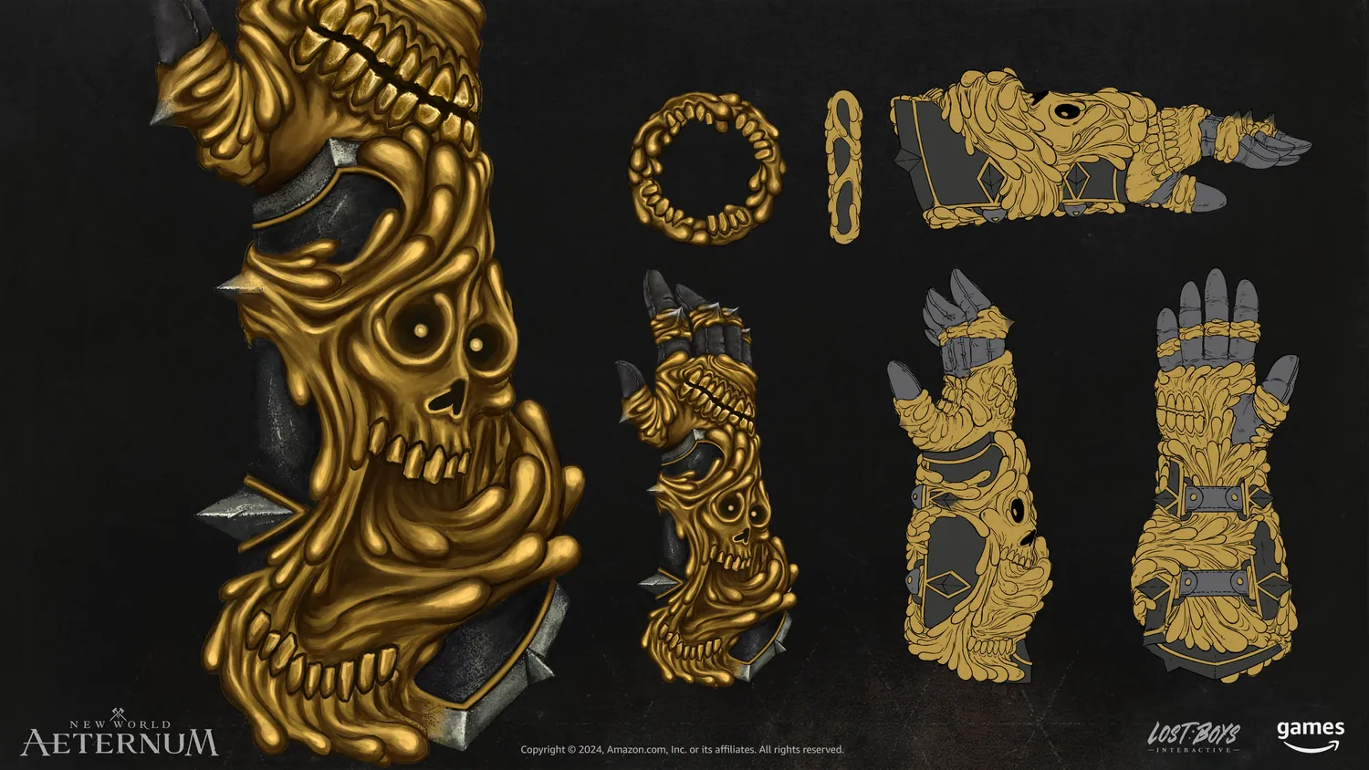 Gold Cursed void gauntlet concept