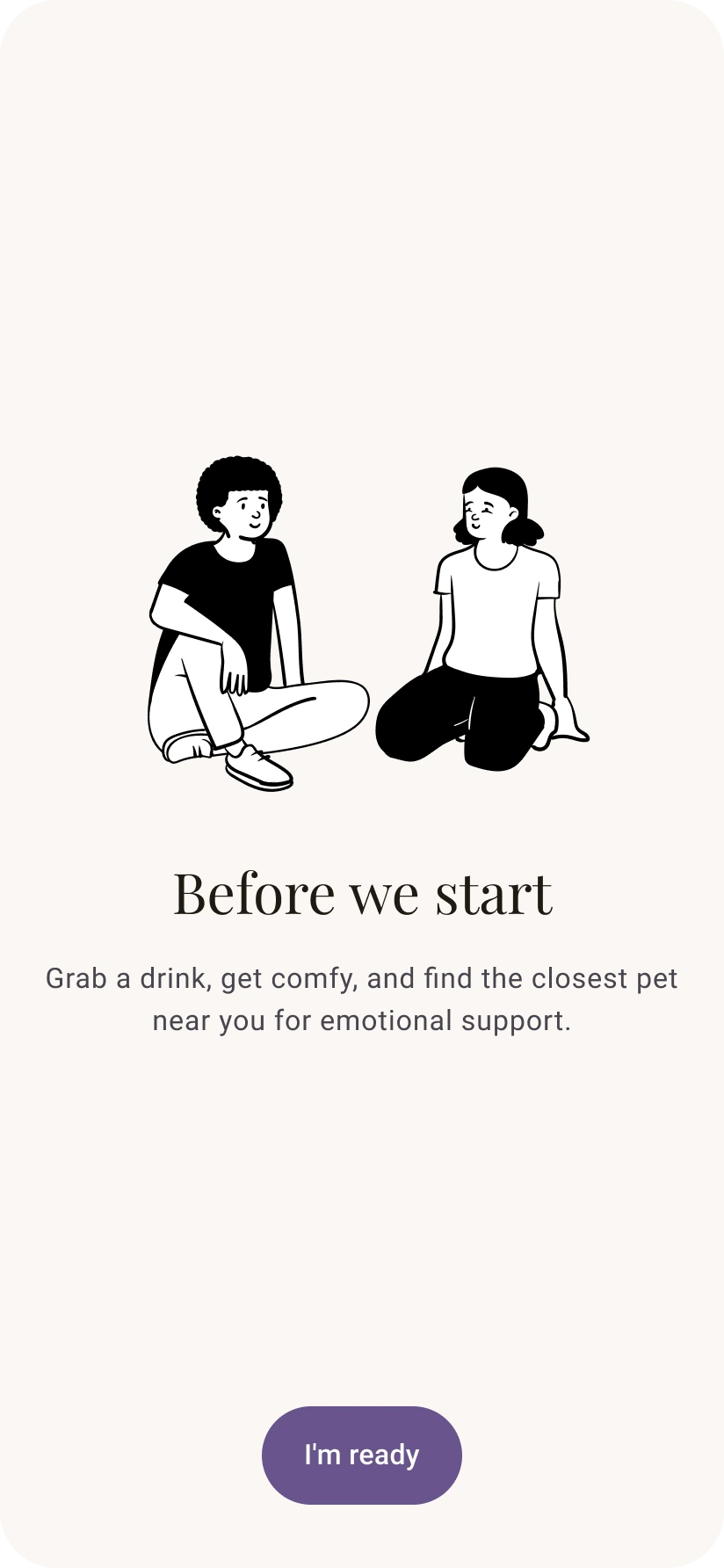 Before we start screen